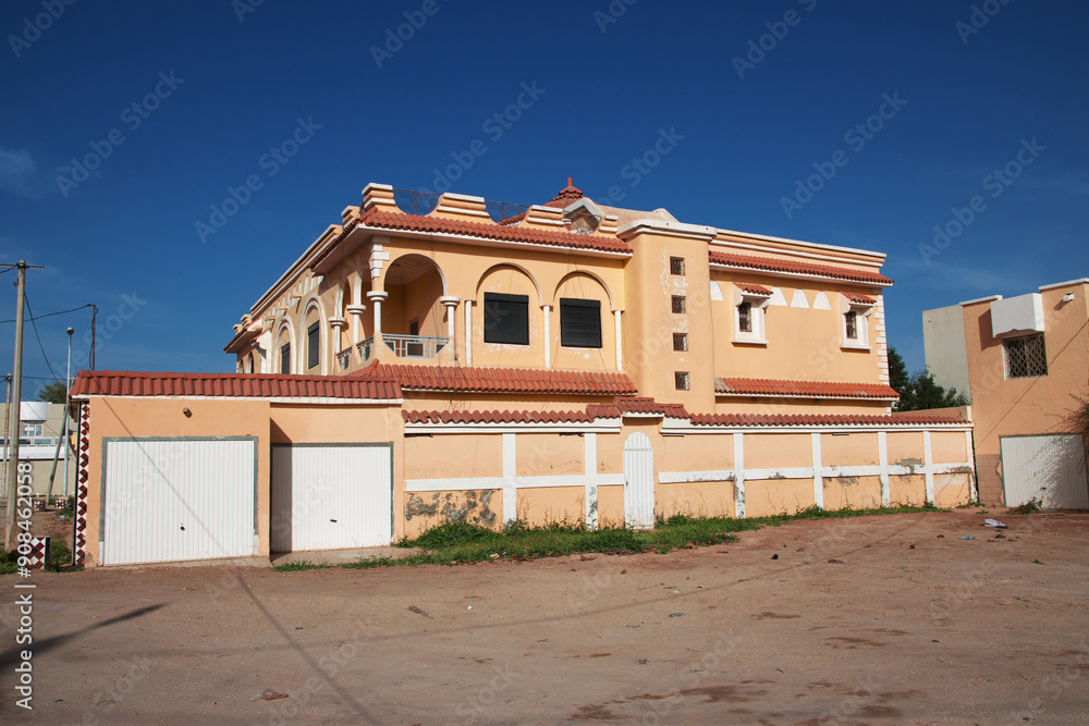 Vintage house in the center of Nouakchott, Mauritania, West Africa