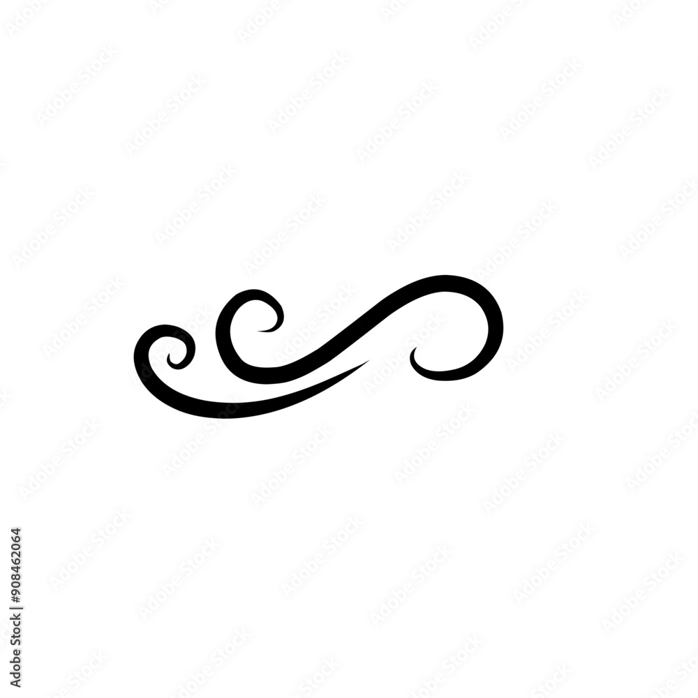 Swirl ornament stroke decoration Swirl ornament stroke decoration