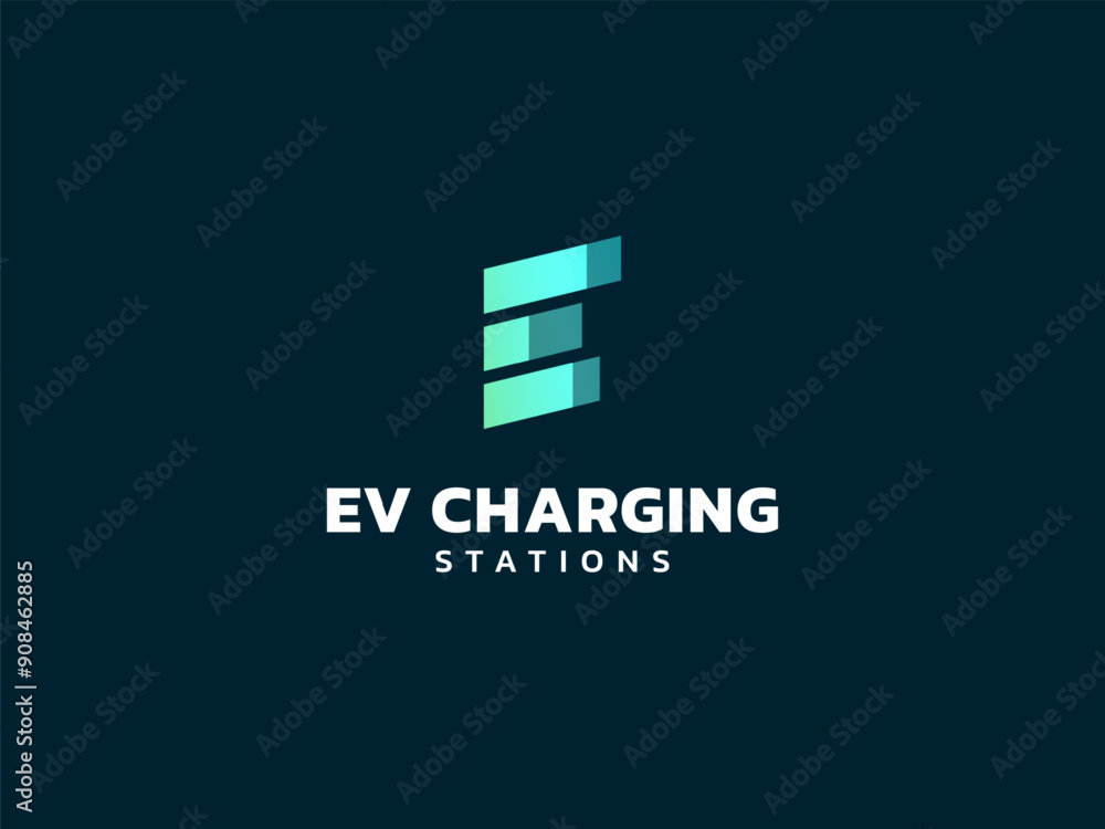 Electric vehicle charging with letter E loading battery bar shapes logo vector design concept. Letter E logotype symbol for Electric Car, EV station, ui, ev business, infographic, tech, clean energy. Electric vehicle charging with letter E loading battery bar shapes logo vector design concept. Letter E logotype symbol for Electric Car, EV station, ui, ev business, infographic, tech, clean energy.