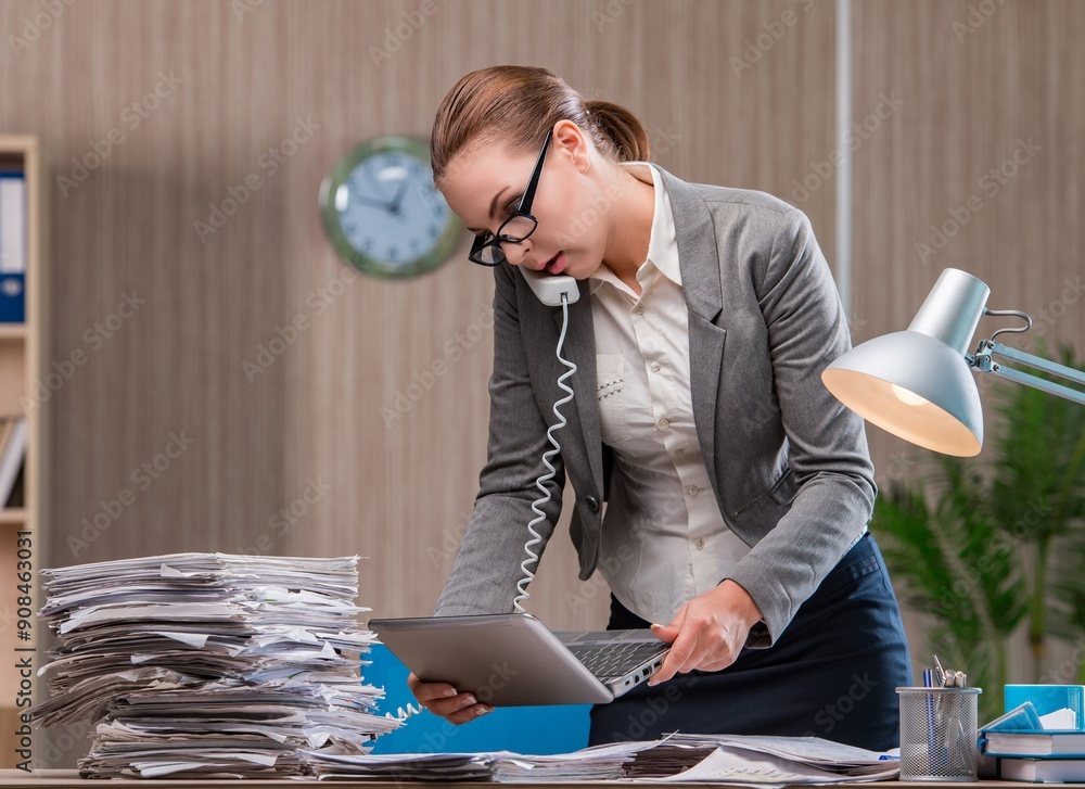 Businesswoman working in the office