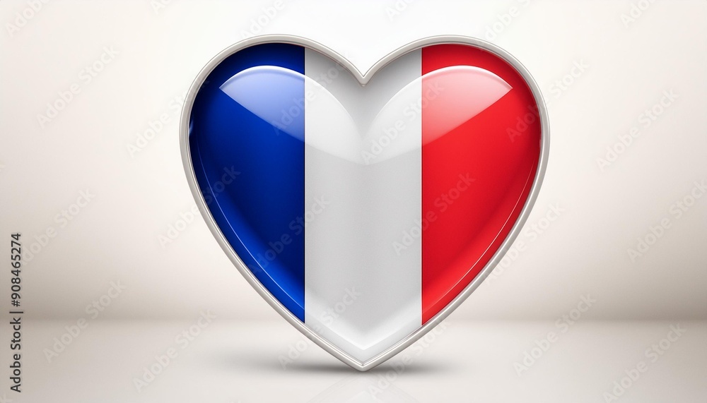 FRANCE FLAG IN LOVE