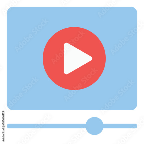 Tutorial Icon in Flat Style