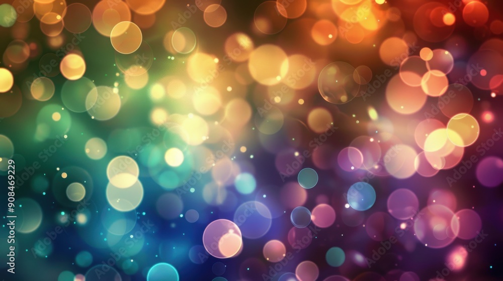 A bokeh background with soft, out-of-focus light circles in varying colors, creating a dreamy and ethereal effect, perfect for festive occasions, romantic themes, and elegant designs A bokeh background with soft, out-of-focus light circles in varying colors, creating a dreamy and ethereal effect, perfect for festive occasions, romantic themes, and elegant designs