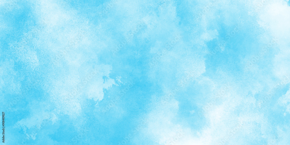 Hand painted abstract soft sky blue watercolor sky and clouds, Watercolor illustration art marble painting sky, soft light blue abstract gradient sky watercolor background wallpaper with clouds. Hand painted abstract soft sky blue watercolor sky and clouds, Watercolor illustration art marble painting sky, soft light blue abstract gradient sky watercolor background wallpaper with clouds.