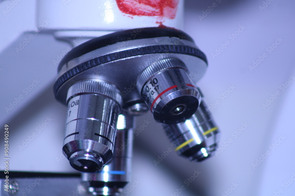 slide microscope Close up. slide microscope Close up.
