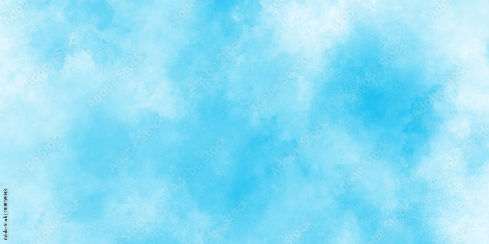 Hand painted abstract soft sky blue watercolor sky and clouds, Watercolor illustration art marble painting sky, soft light blue abstract gradient sky watercolor background wallpaper with clouds. Hand painted abstract soft sky blue watercolor sky and clouds, Watercolor illustration art marble painting sky, soft light blue abstract gradient sky watercolor background wallpaper with clouds.