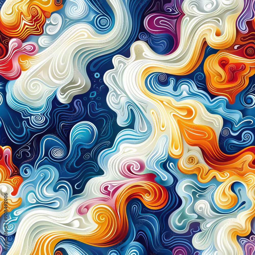 Abstract Swirling Color Pattern Abstract Swirling Color Pattern