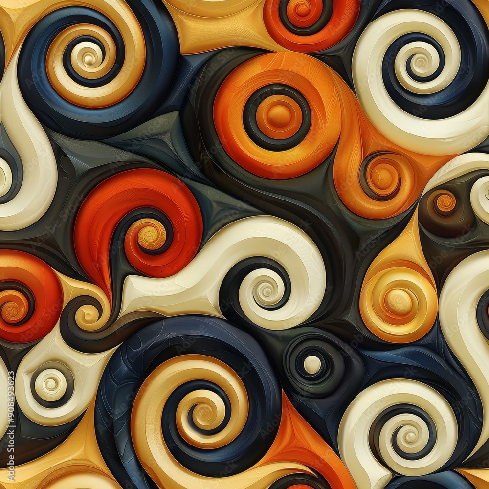 Abstract Swirling Pattern with Vibrant Colors Abstract Swirling Pattern with Vibrant Colors
