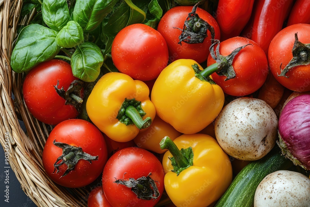Natural Composition of Assorted Organic Vegetables Natural Composition of Assorted Organic Vegetables