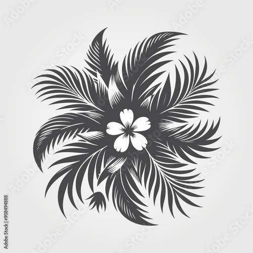  flower and leaves background collection