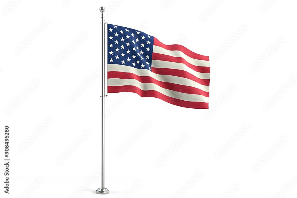 3D illustration. Flag of USA 3D illustration. Flag of USA