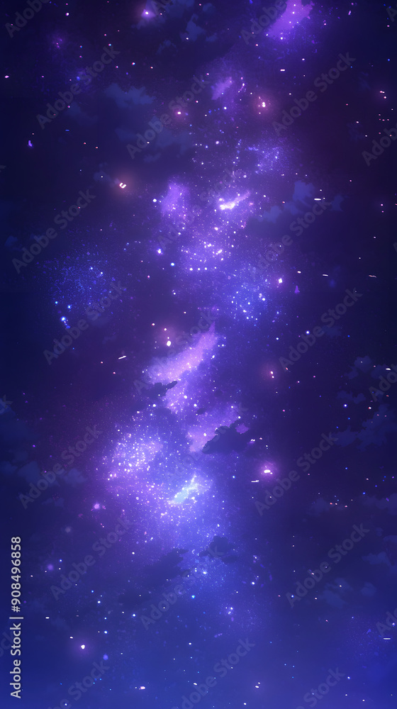 Digital blue and purple nebula starry abstract graphic poster background Digital blue and purple nebula starry abstract graphic poster background