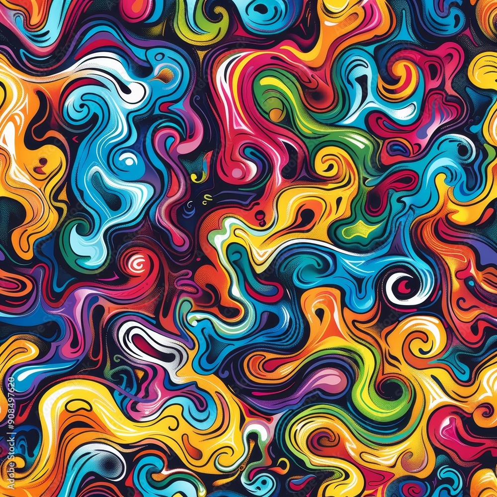 Abstract Swirling Colors Abstract Swirling Colors