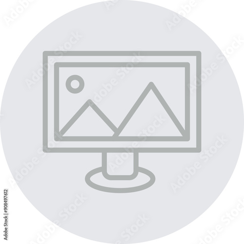 Film Color Correction Vector Line Grey Circle Grey