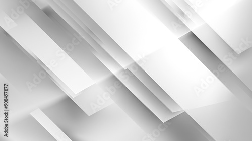 Wallpaper Mural abstract white square geometric background.  Torontodigital.ca