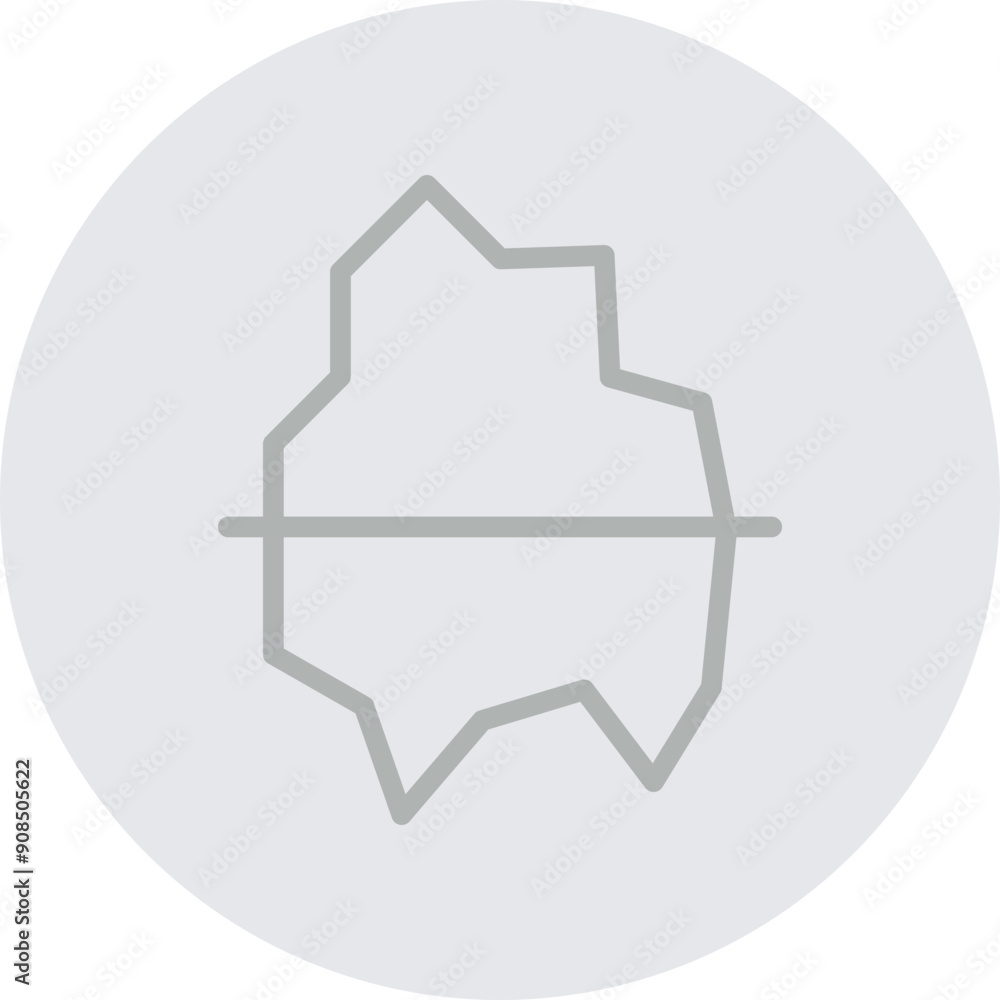 Glacier Vector Line Grey Circle Grey Glacier Vector Line Grey Circle Grey