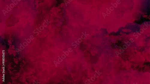 Pink grunge texture. Dark red watercolor background. Texture of paint. Red and black watercolor background.