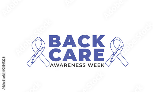 Back Care Awareness Week. background, banner, card, poster, template. Vector illustration.