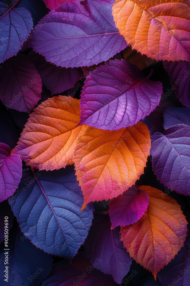 Autumn Leaves in Warm Shades. Autumn Leaves in Warm Shades.