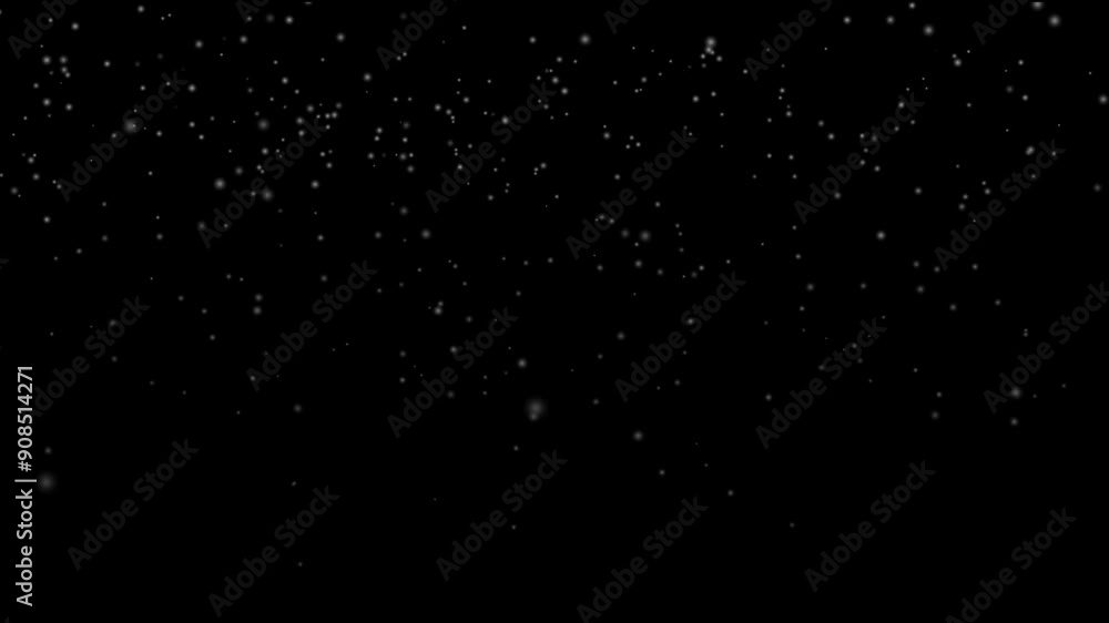 Realistic Falling Snowflakes Background | falling snow falling seamles 4K