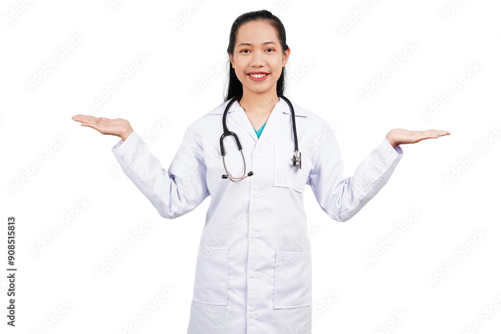 Female doctor isolated transparent Female doctor isolated transparent
