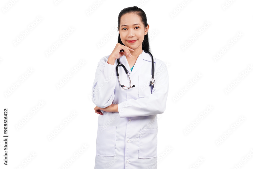 Female doctor isolated transparent Female doctor isolated transparent