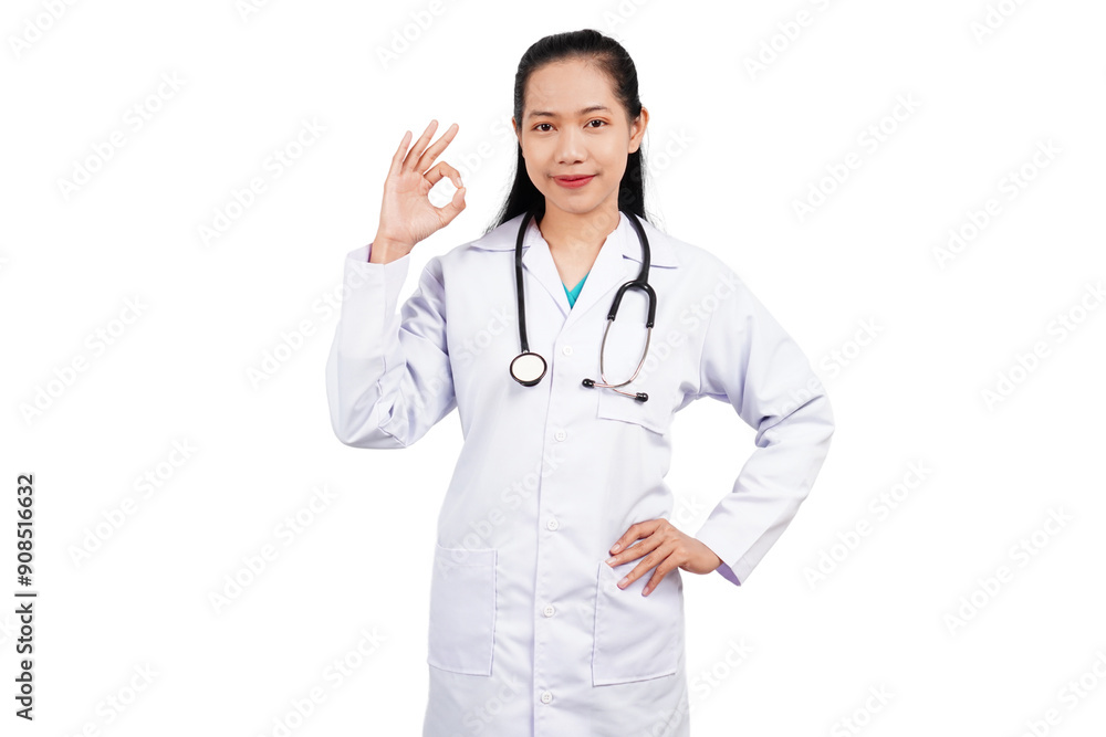 Female doctor isolated transparent Female doctor isolated transparent