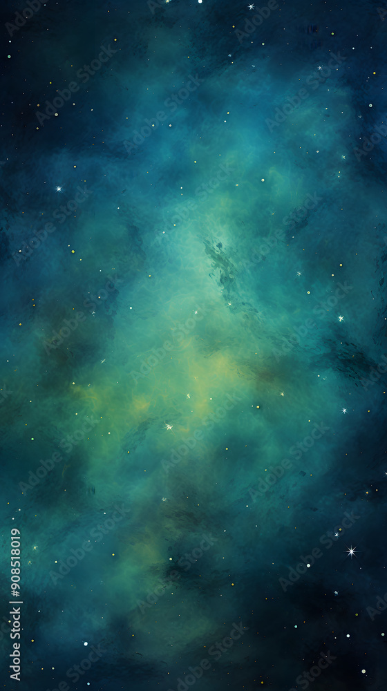 Digital green starry night sky abstract graphic poster background Digital green starry night sky abstract graphic poster background