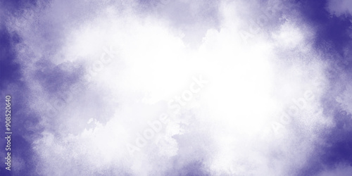 abstract Fog or smoke isolated transparent special effect. Abstract brush painted border stain purple watercolor backdrop, Wallpaper or Web Banner, mist or smog background.