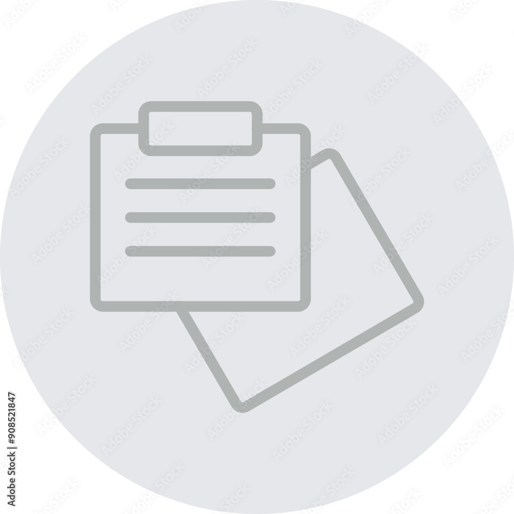 Paper Note Vector Line Grey Circle Grey Paper Note Vector Line Grey Circle Grey