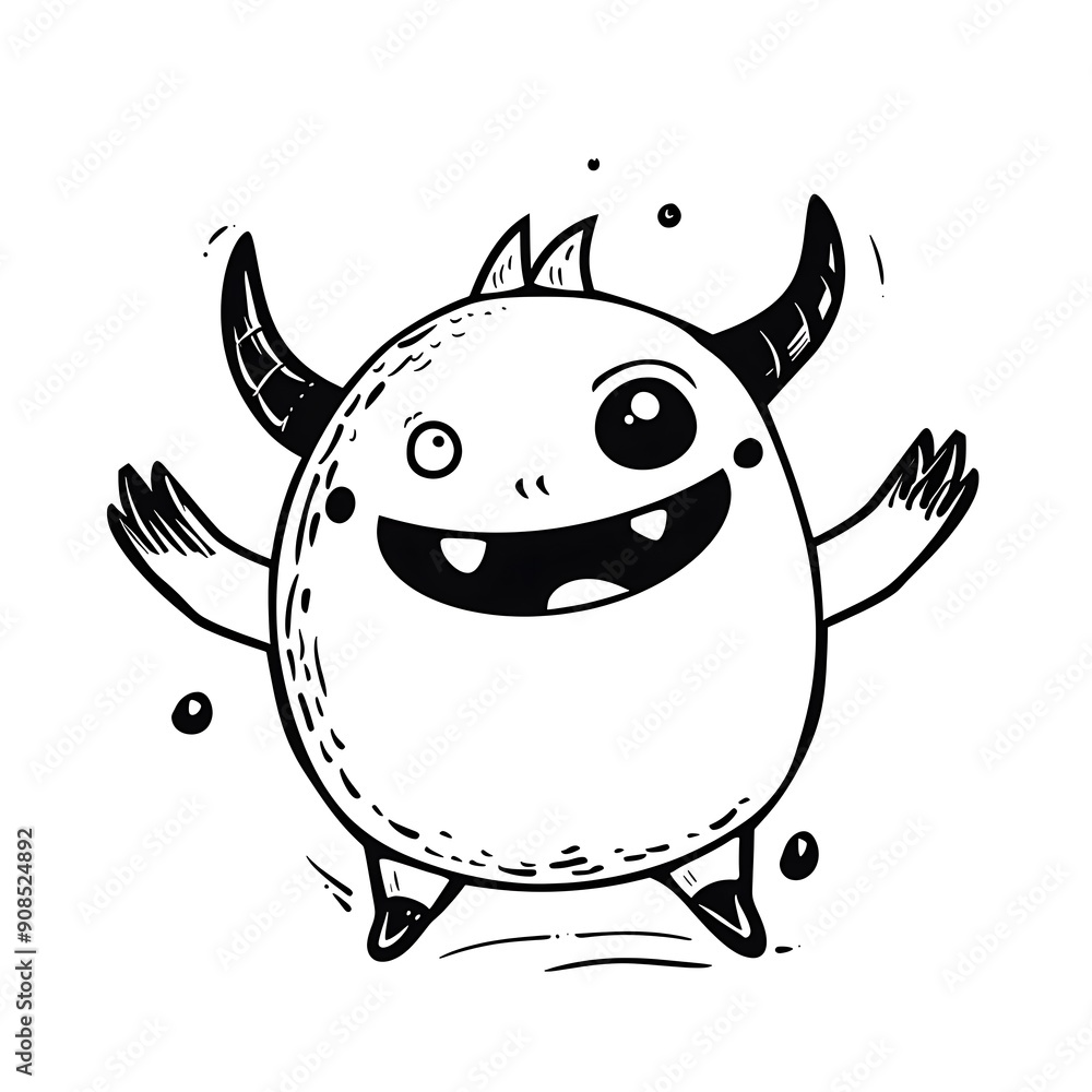 Adorable Monster Character Illustration Adorable Monster Character Illustration