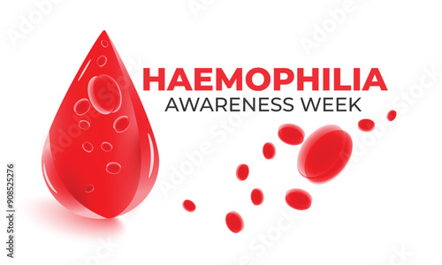 Haemophilia Awareness Week. background, banner, card, poster, template. Vector illustration.