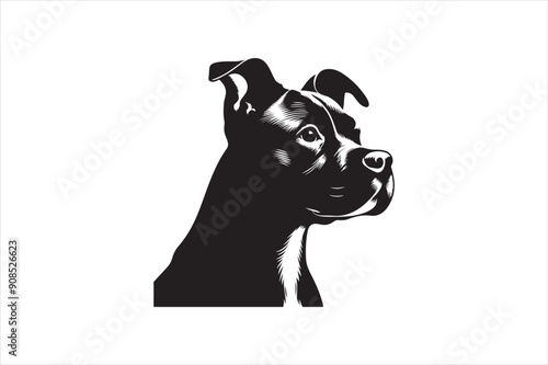 a dog animal icon create silhouette vector 