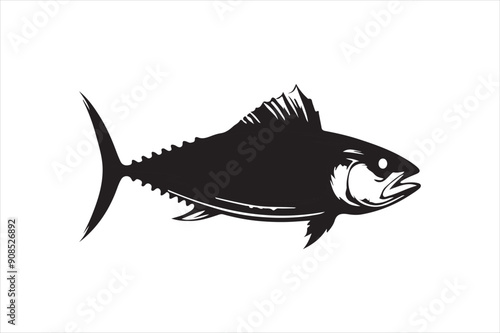 a fish animal illstration icon csilhouette vector  photo