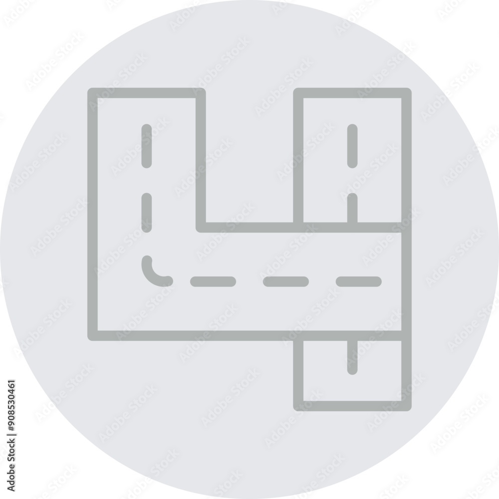 Road Ramps Vector Line Grey Circle Grey Road Ramps Vector Line Grey Circle Grey
