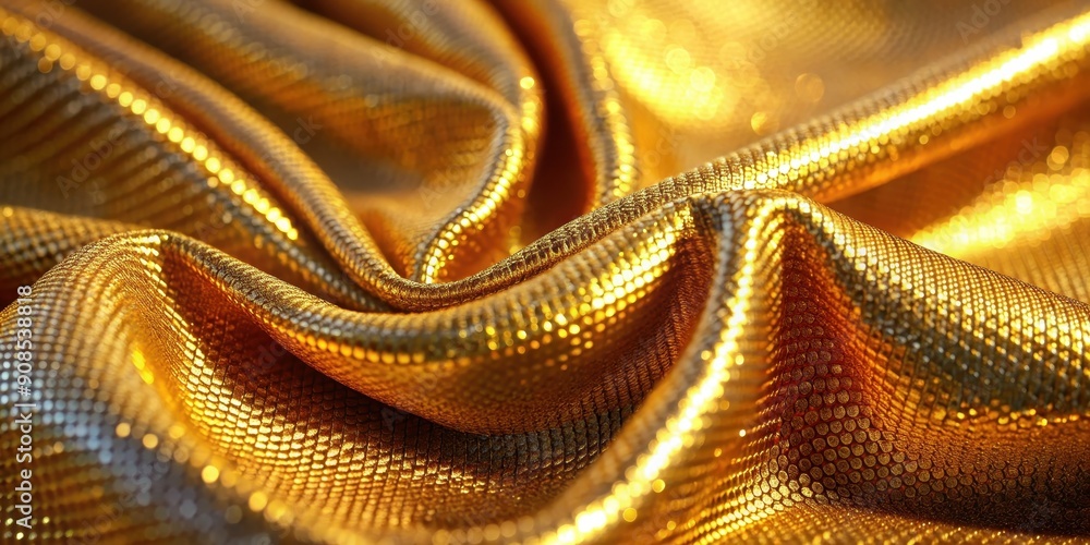 Detailed close-up of a shimmering gold cloth, shimmering, gold, fabric, texture, luxury, elegant, metallic, shiny Detailed close-up of a shimmering gold cloth, shimmering, gold, fabric, texture, luxury, elegant, metallic, shiny
