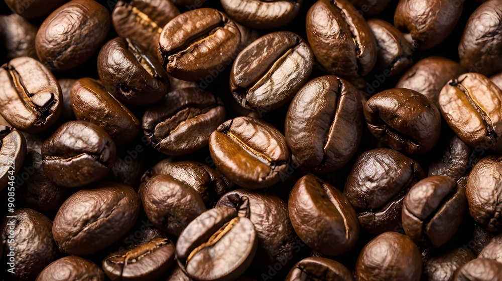 aesthetic coffee beans background - Generative AI aesthetic coffee beans background - Generative AI