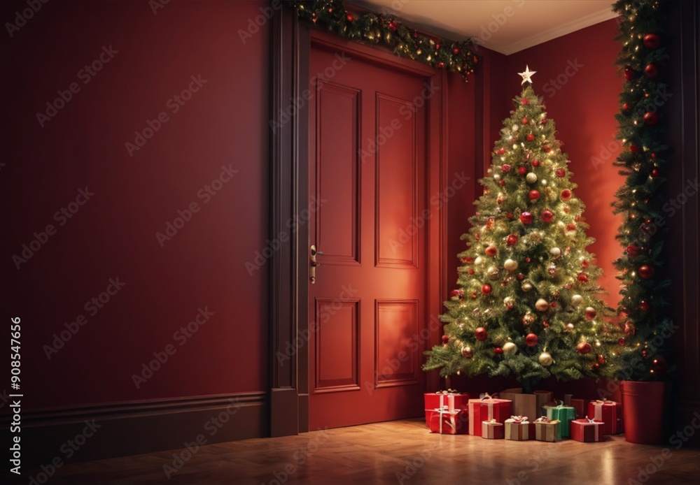 christmas tree with presents christmas tree with presents