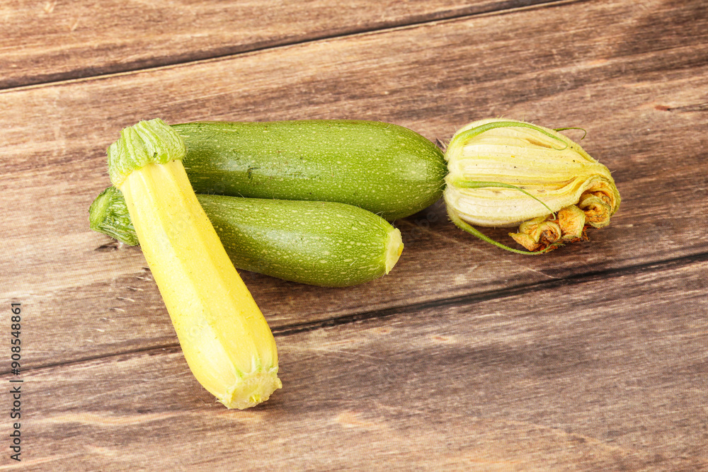 Raw baby organic zucchini heap Raw baby organic zucchini heap