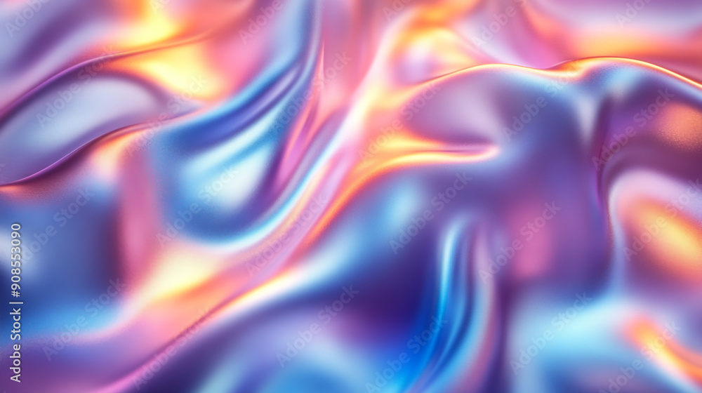 vibrant Beautiful Holographic colored wavy background close up vibrant Beautiful Holographic colored wavy background close up