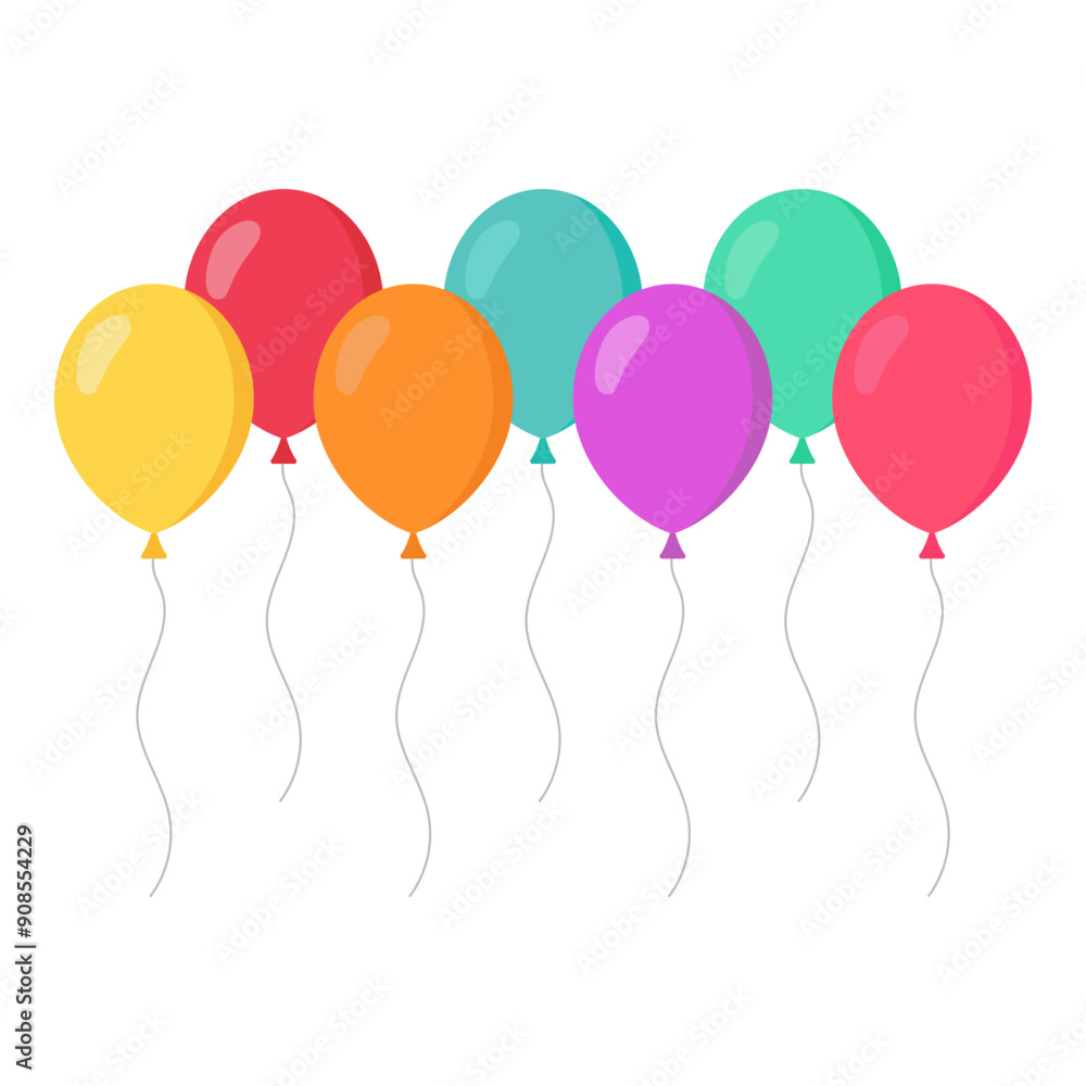 Balloon icon isolated on white background Balloon icon isolated on white background
