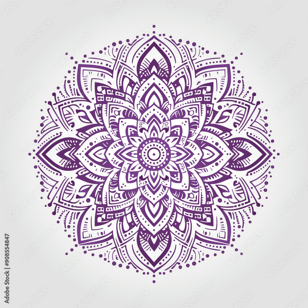 Ornamental mandala pattern Ornamental mandala pattern