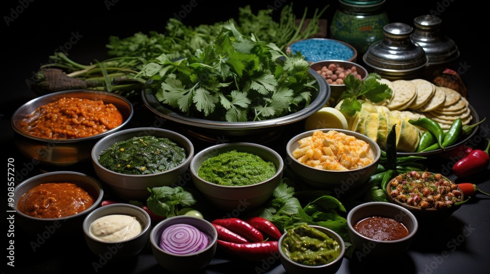 Assorted indian food Assorted indian food
