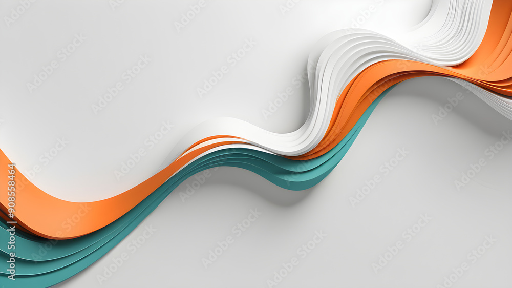 teal orange white 3d lines, abstract background having empty space or text, banner poster backdrop design, wallpaper teal orange white 3d lines, abstract background having empty space or text, banner poster backdrop design, wallpaper