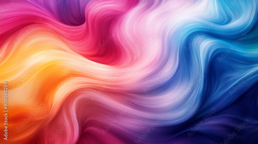A vibrant blend of flowing colors on a canvas texture creates an abstract background. A vibrant blend of flowing colors on a canvas texture creates an abstract background.