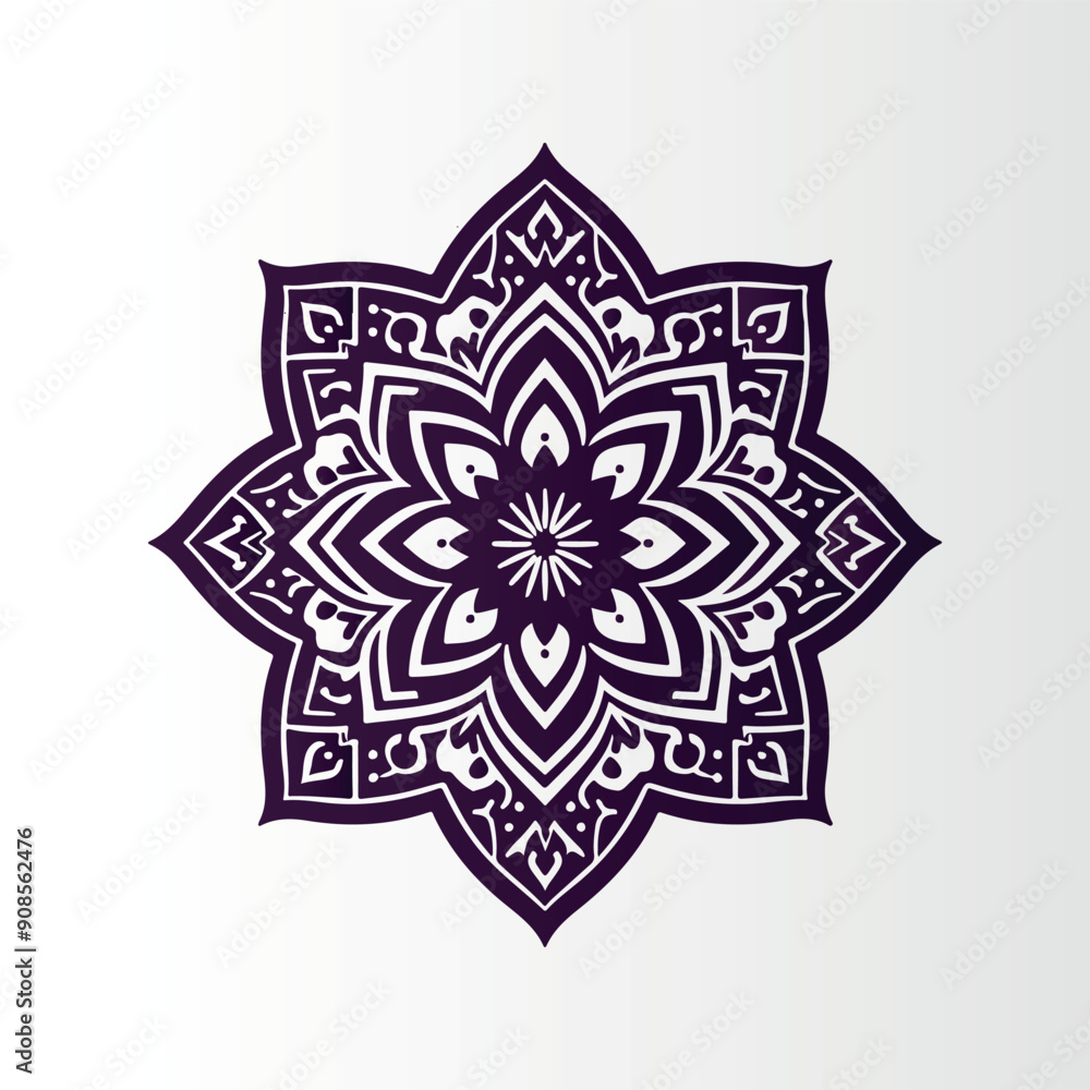 Ornamental mandala pattern Ornamental mandala pattern