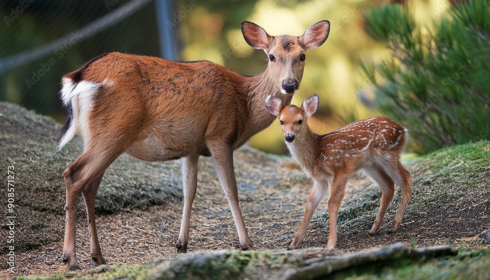 鹿の親子2