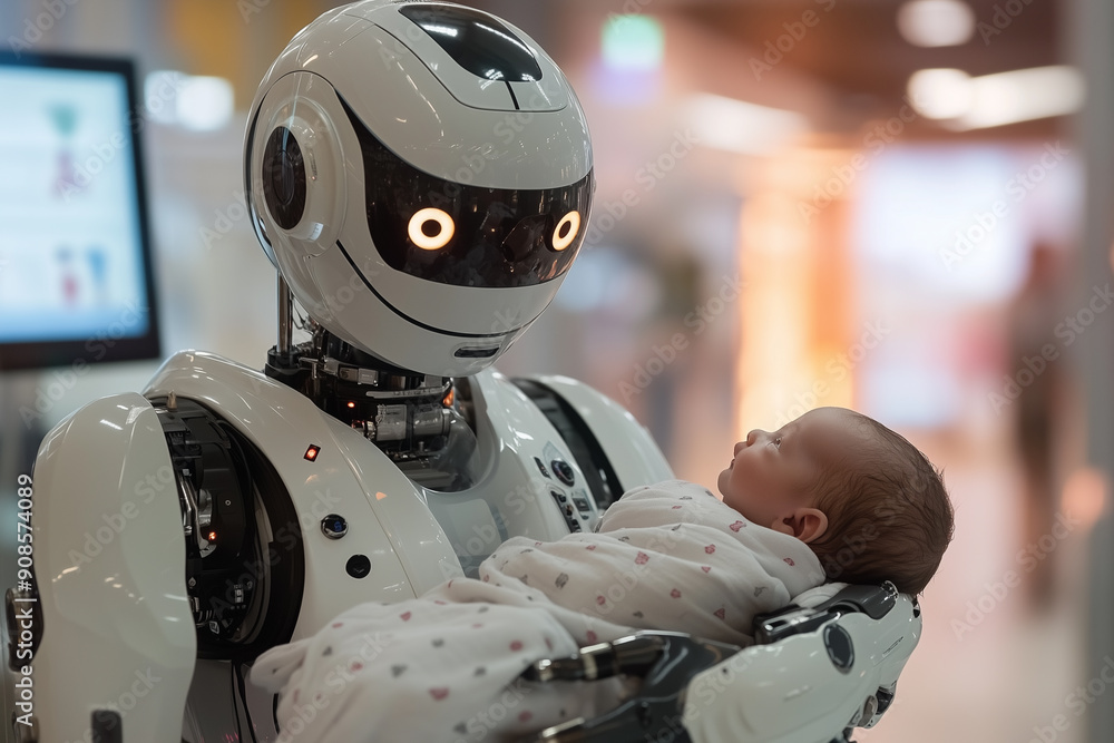 AI robots act as nurses to help care for babies AI robots act as nurses to help care for babies