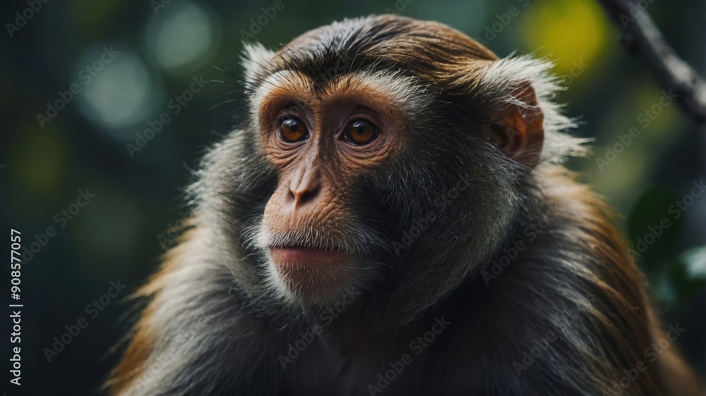 A monkey sitting in a tree A monkey sitting in a tree