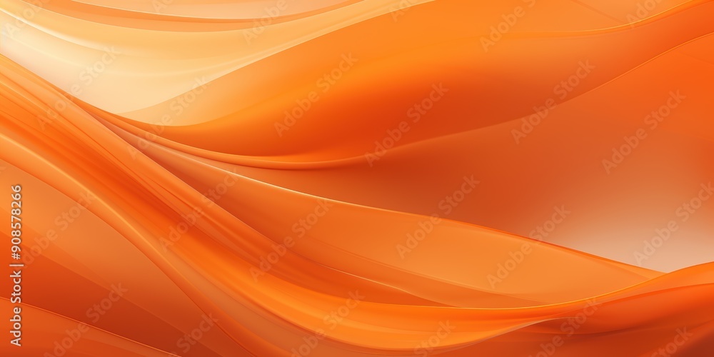 Vibrant orange abstract background with flowing curves Vibrant orange abstract background with flowing curves